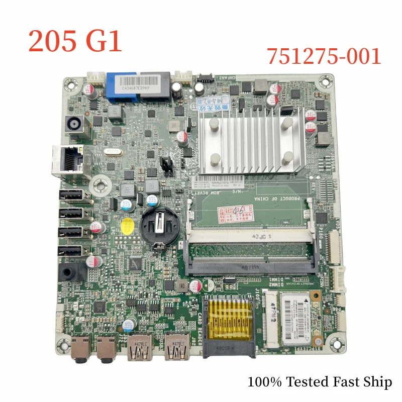 

751275-001 For HP 205 G1 Motherboard 728601-001 751275-501 751275-601 DDR3 Mainboard 100% Tested Fast Ship