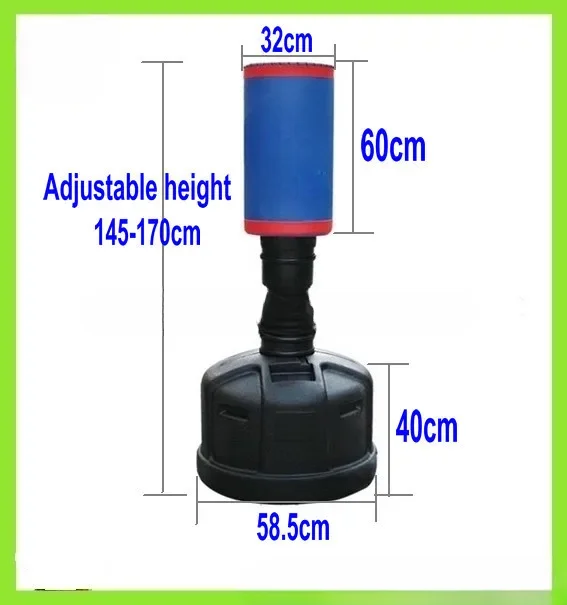 Professional Gym Equipment Free Standing Kick Boxing Punching Bag With Bottom for Water or Sand