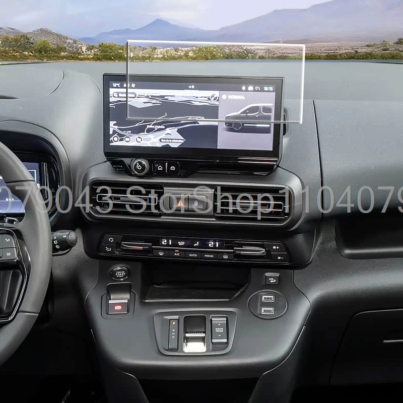 Protetor de tela de vidro temperado para citroen e-berlingo 2024 2025 10 polegadas carro raio infotainment navegação gps adesivo interior