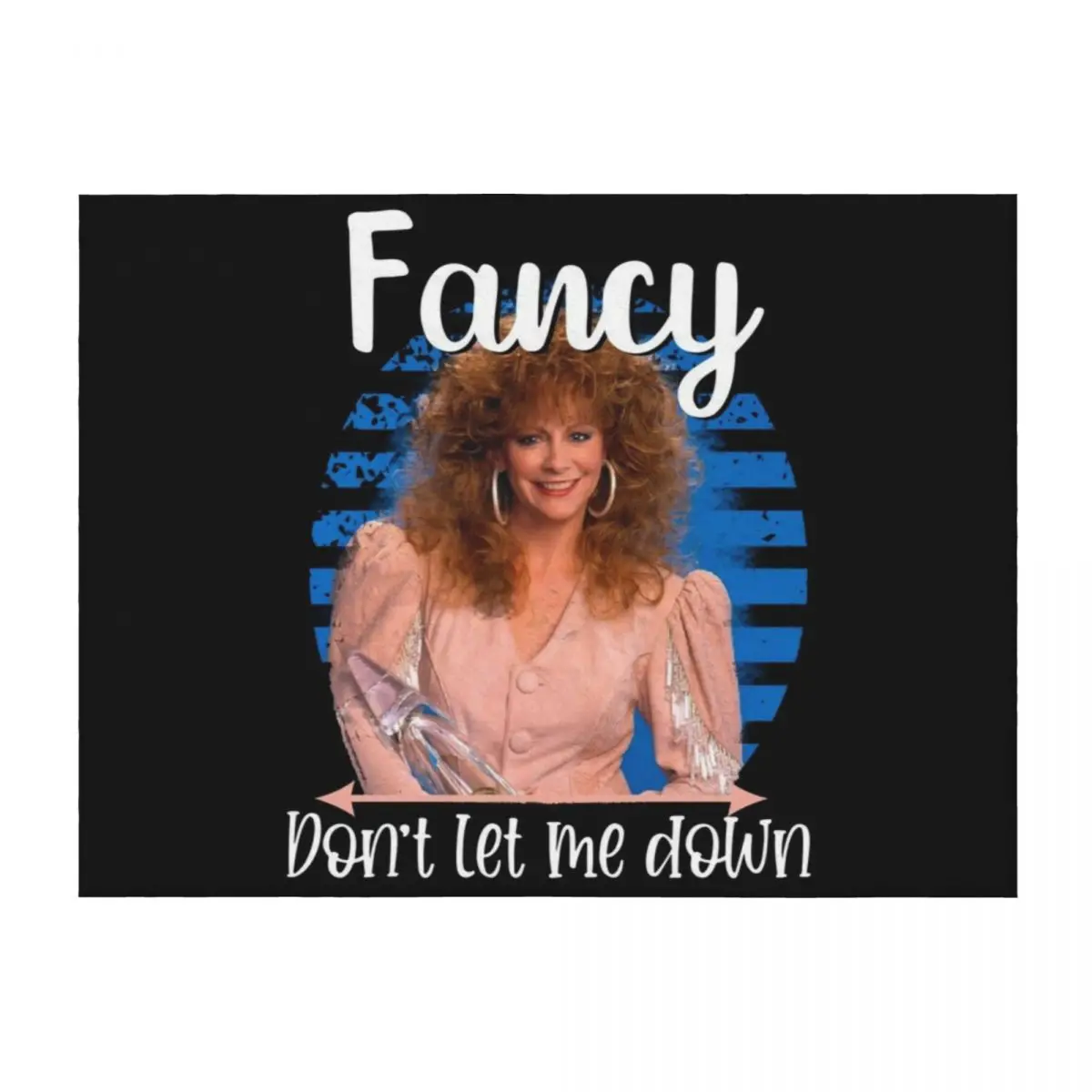 

fancy funny Reba cute country music Hair Reba mcentire Throw Blanket Loose funny gift Thermal bed plaid Blankets