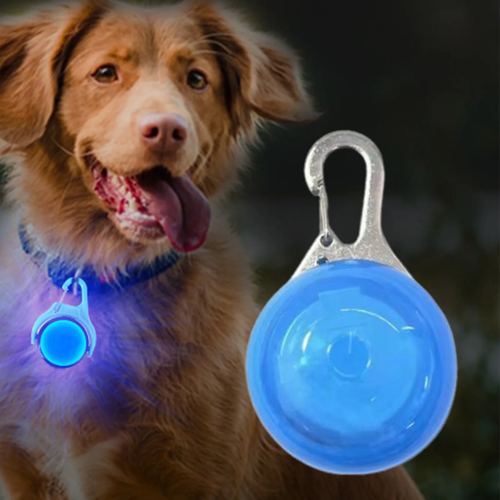 

LED Dog Collar Luminous Glowing Pendant Pets Leads Glow Accessories Bright Necklace Luminous Collar Night Safety Decoration