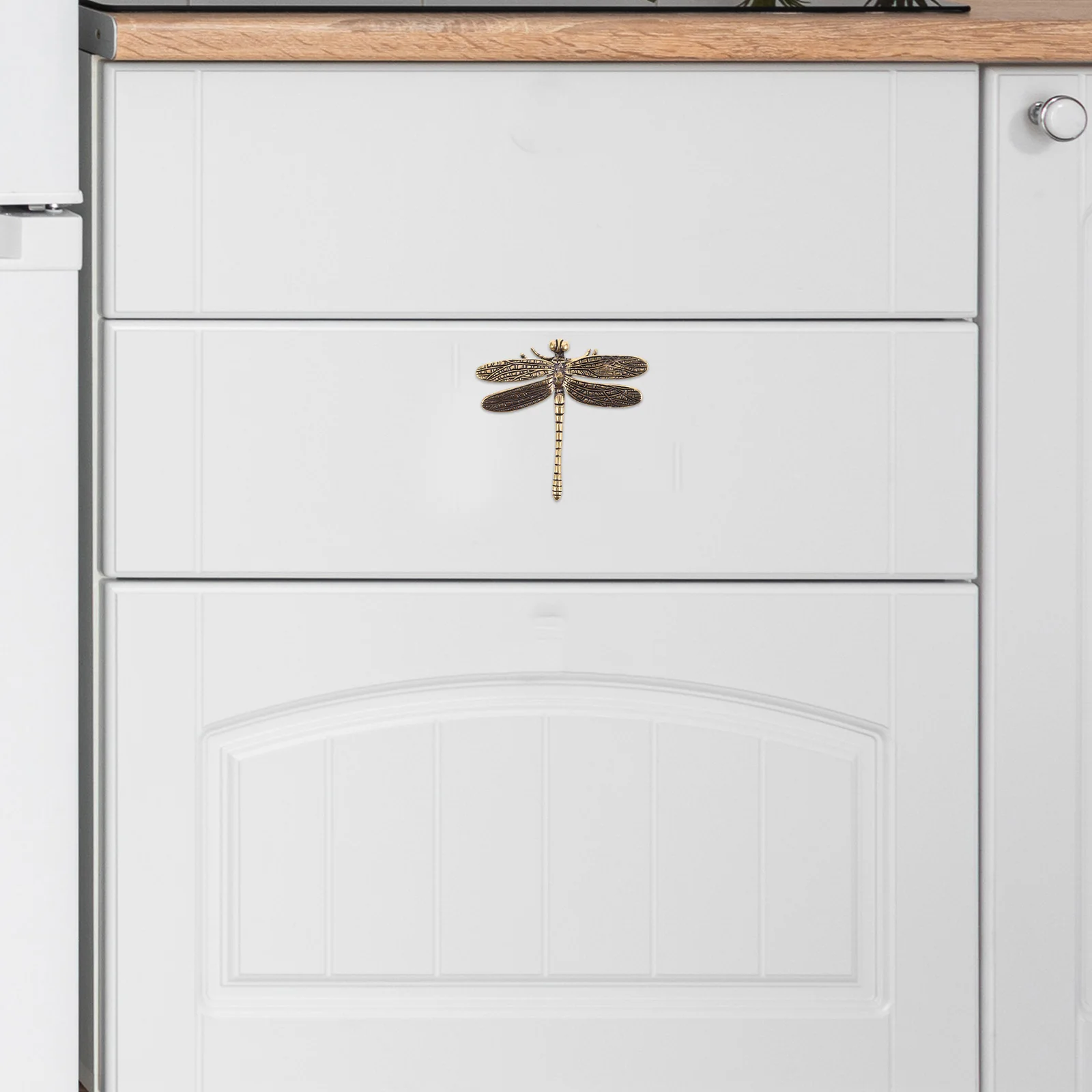 

Dragonfly Cabinet Handles Decorative Brass Knobs Cute Furniture Pulls Vintage Drawer Hardware Wardrobe Accessories