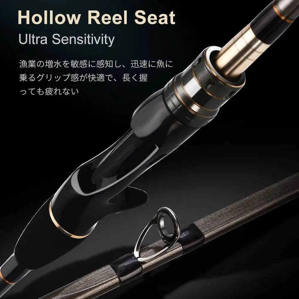 

HISTAR Racing Pole Hollow Reel Seat Solid Flat Tip Design 1.8m Competitive Small Boat 181g 12KG Fishing Weight Fishing Rod