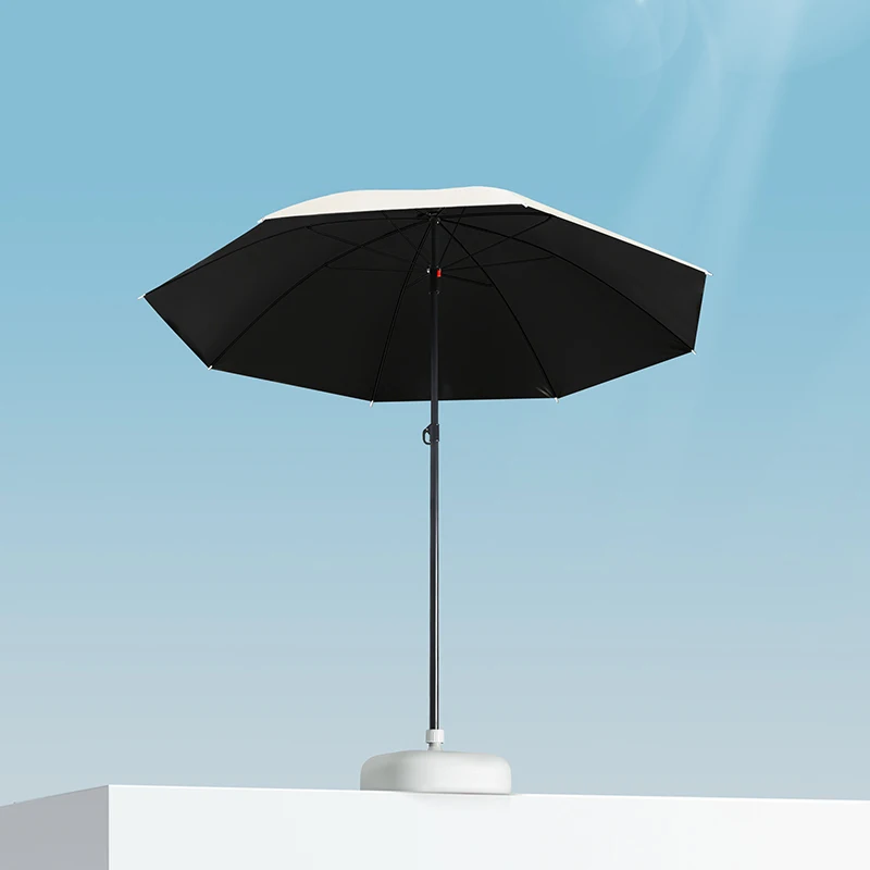 Large Outdoor Car Canopy Umbrella Manual Open Steel Pole Rain Shine Use Camping Driveway Shade Cooling Cover