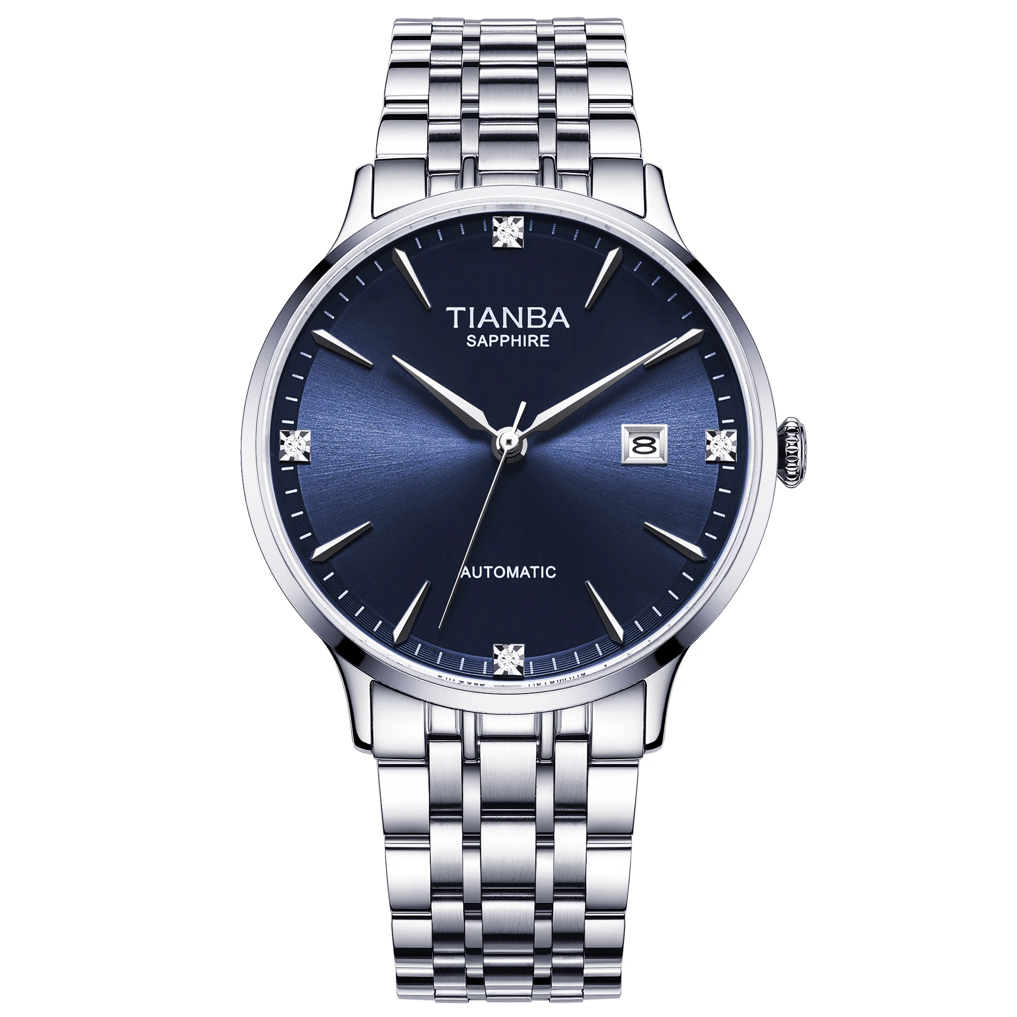 TIANBA Automatic Mechanical Watch Sapphire glass 5Bar Waterproof Fashion Sports automatic watch