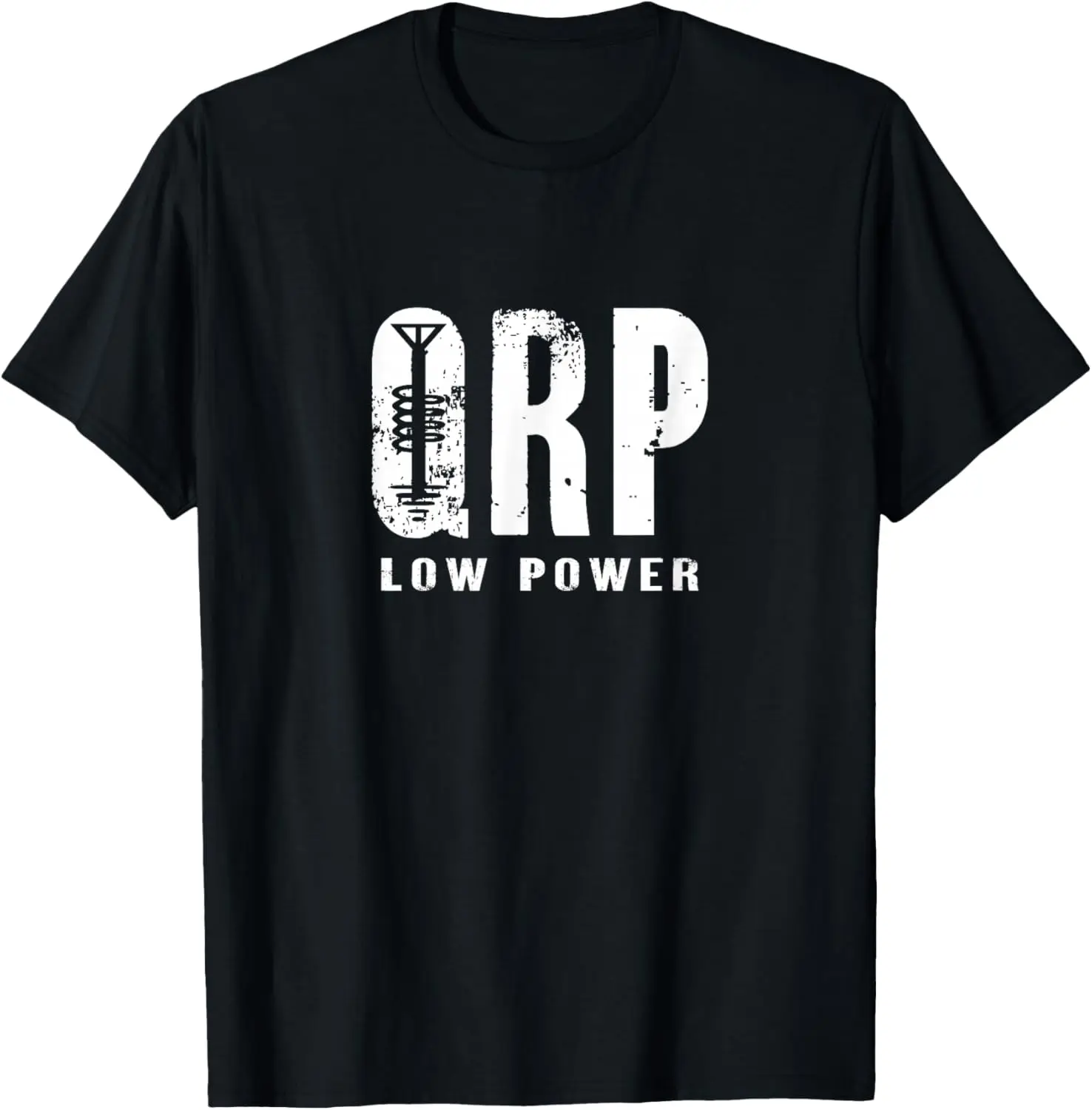 QRP Low Power Ham Radio Operator Graphic T-Shirt Men's Short Sleeve Cotton Tee