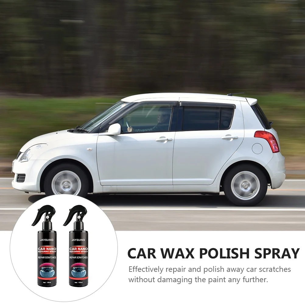 2 Bottles Car Repair Spray Scratches Remover Nano Repairing Paint Surface Supplies Packing Wax Polish Restorer