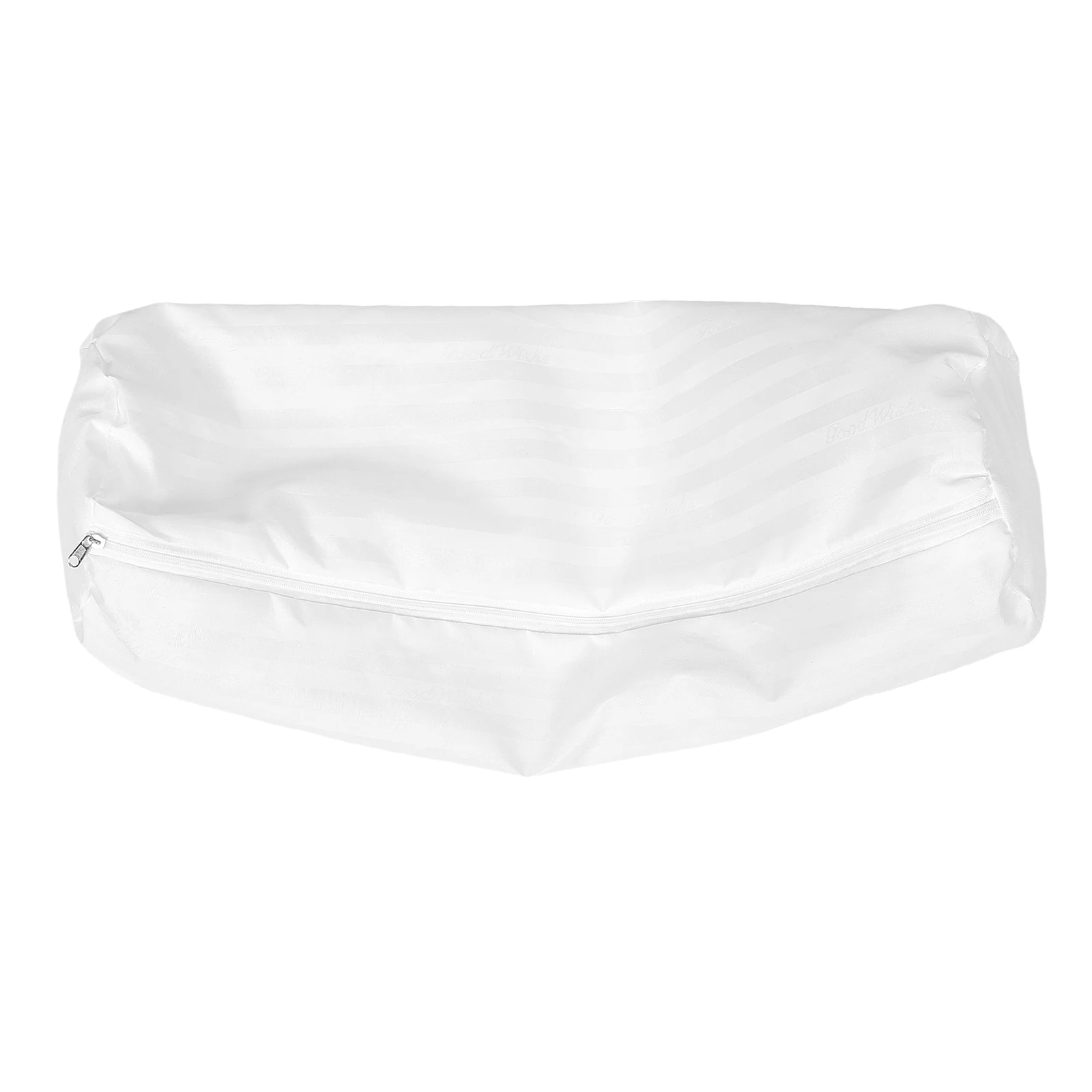 Round Bolster Pillow Case Soft Comfortable Breathable Inner Liner Hidden Zipper Easy Clean Sofa Cervical Decorative Cylinder
