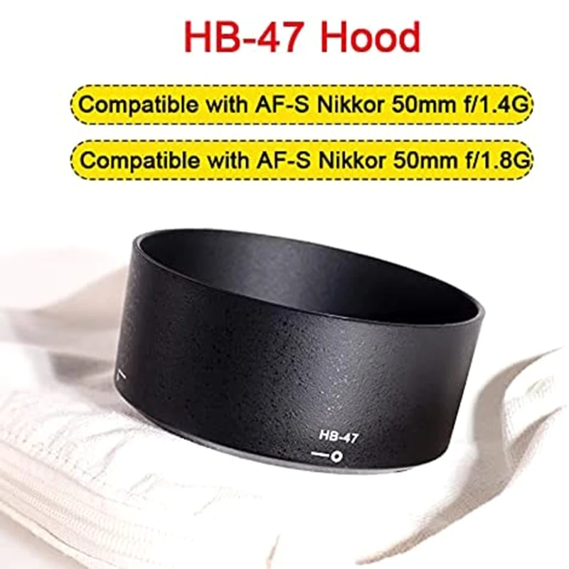 HB-47 HB47 Camera Lens Hood Protect Lens for AF-S Nikkor50mm 1.4G AF-S Nikkor50mm 1.8G Yongnuo AF50mm/1.8G