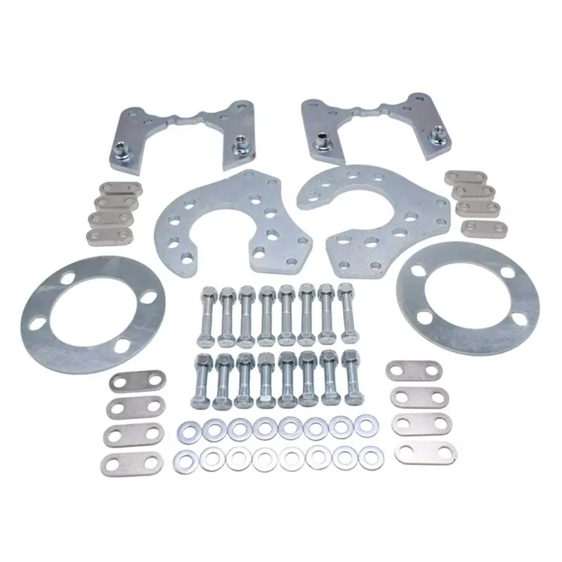 Brake Caliper Brackets Adapter Plates For Ford 9" GM Metric DISC W/Hardware C20571 Axle Offsets Of 2-3/8" To 2-1/2"