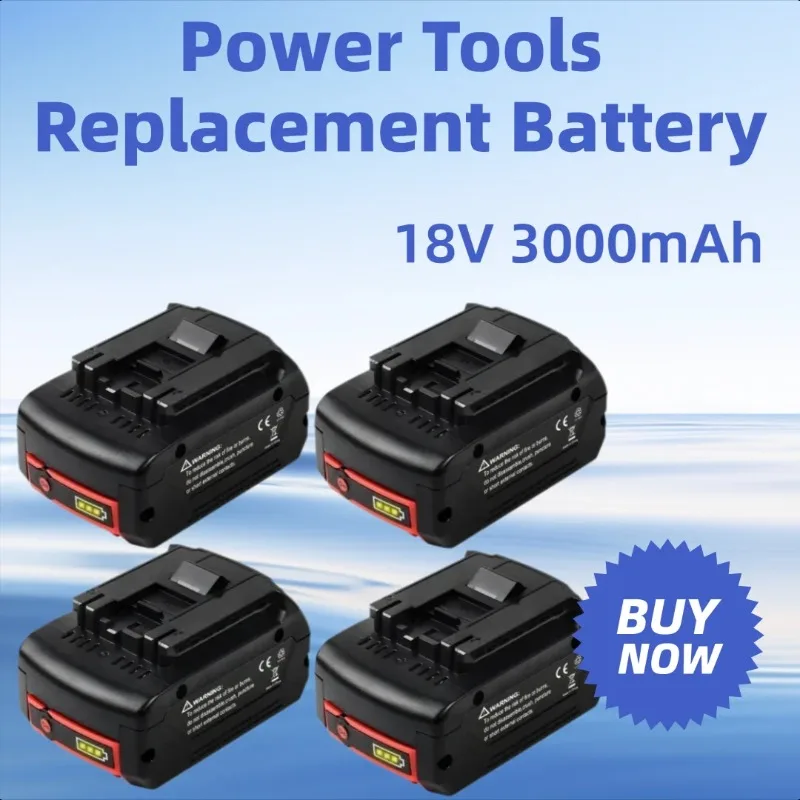 

3.0Ah BAT610G for Bosch 18V BAT609 BAT618G BAT619 BAT621 BAT620 Cordless Power Tools LED Indicator Replacement Battery