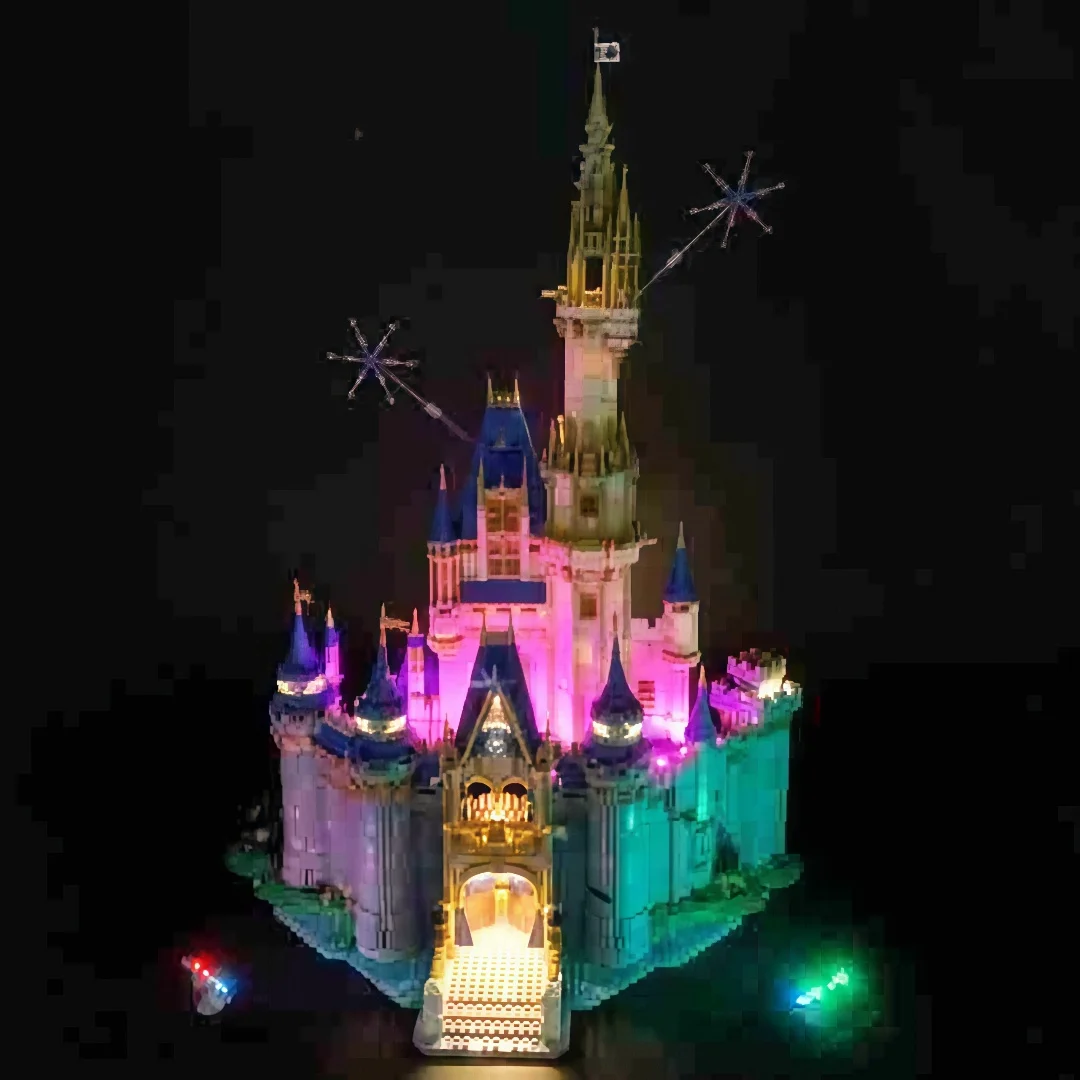 RC LED Light for 43222 71040 Compatible for Disney Castle Without Building Blocks Just Led Kit for Christmas (only Light Set)