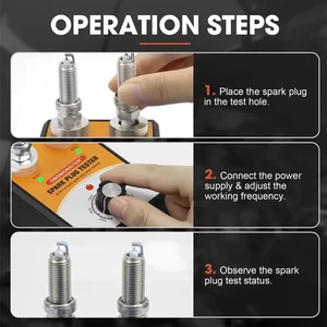 Zündkerzenentester für Automobile, Doppelloch, 0-6000 U / min, Arbeitsfrequenz, 12 V, Zündspulenentester mit Automotoren, Diagnosewerkzeug 9 Hauptverkaufszündungsspulen -Test - №10