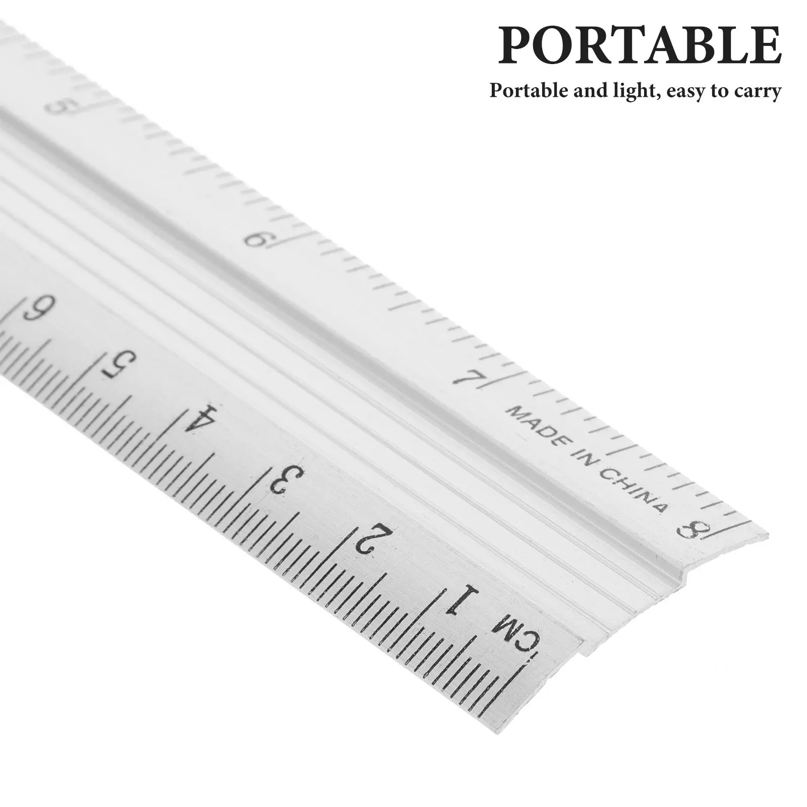 Metal Ruler Set 3 Piece Precision Drafting Tools Straightedge for Architecture Drawing Office School