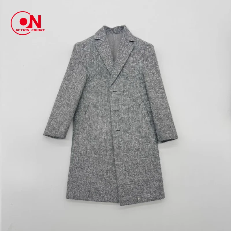 لعبة مركز 1/6 مقياس الذكور معطف طويل القماش الصوفي دعوى الملابس نموذج صالح 12 ''الجندي القياسية عمل الشكل دمى الجسم #3