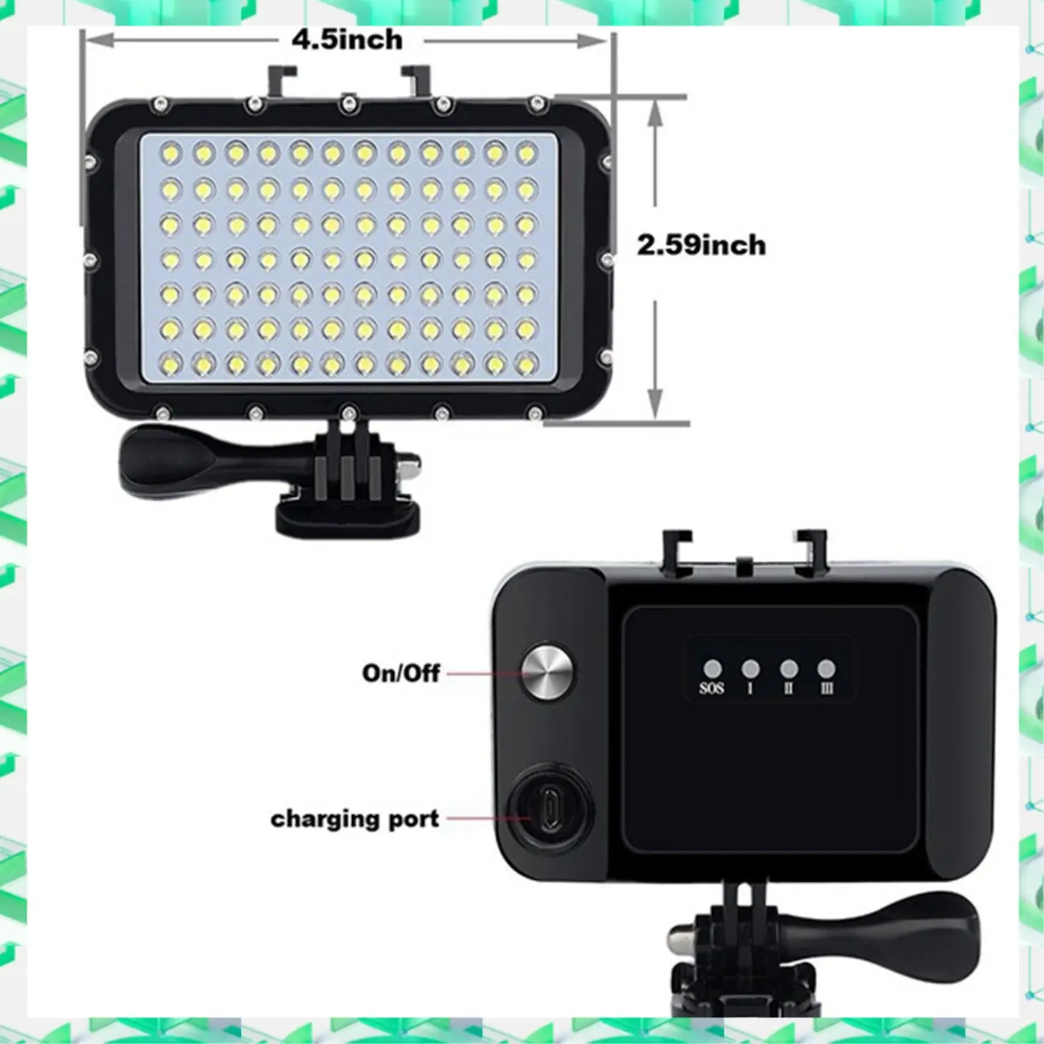 

3C Electron Diving Light Led Dimmable Night Light Video Light Diving Underwater Light For Go Pro Hero,Diving Light Led Dimmable