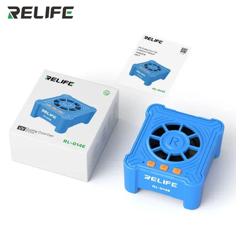 RELIFE RL-014E UV Curing Cooling Fan Fast Heat Dissipation UV Curing Smoke Exhaust Cooler Fan For Motherboard Chip Repair Tool