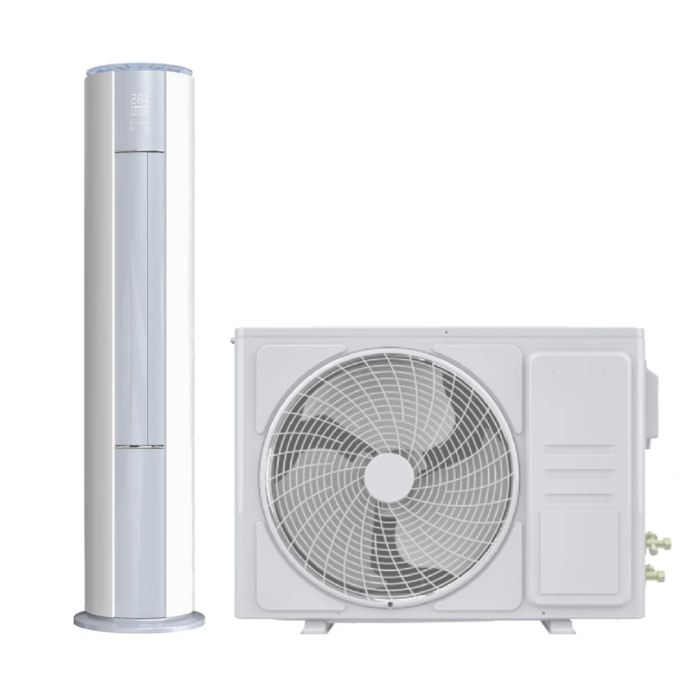 Sistema de Calefacción y Refrigeración de Alta Eficiencia con Aire Acondicionado Inverter de 18000 BTU, Tipo Gabinete Cilíndrico de Pie, Calidad Premium