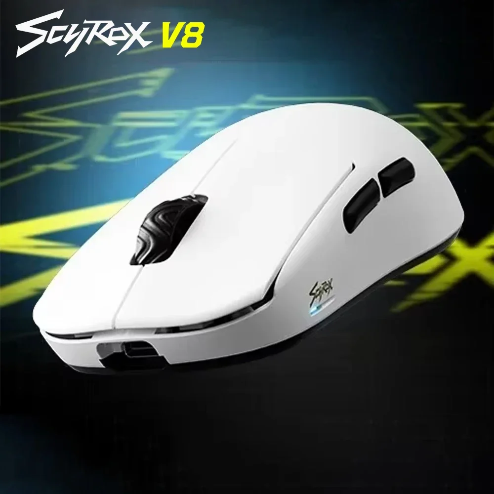 Scyrox V8 Mouse wireless Paw3950 8k Ritorno 36g Dual Mode E-Sport Mouse Accessorio ergonomico Computer Gamer Mouse Ufficio