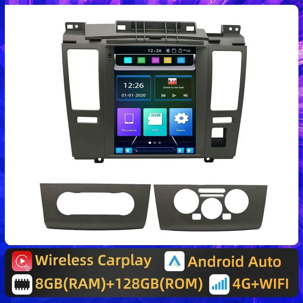 

Car Radio Android 13 Carplay for Nissan Tiida C11 2004-2013 Multimedia Player 2Din 9.7" 4G WIFI GPS DVD Vertical Android Auto