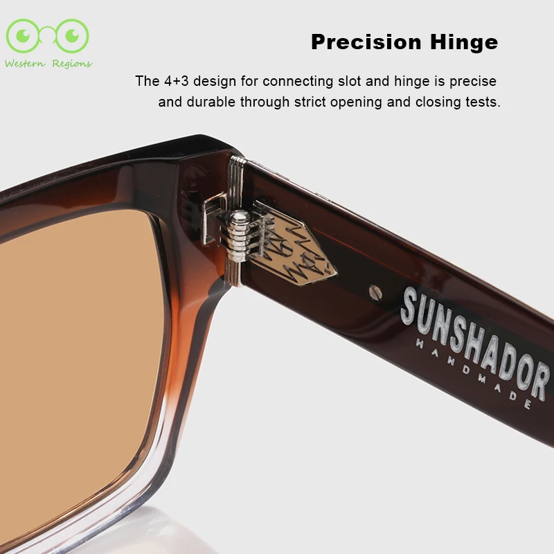 Kacamata hitam pelat buatan tangan untuk pria dan wanita kacamata hitam UV400 berkendara luar ruangan trendi kacamata hitam UV pantai perjalanan kualitas terbaik