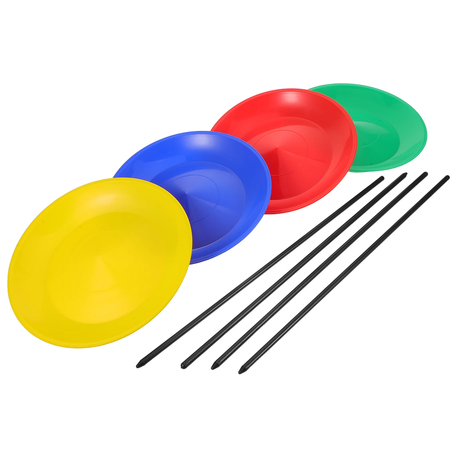 

1 Set Juggling Plates Skill Spinning Plate Performance Kit Toddler Spin Plate Rotating Circus Game Beginner Circus Plates