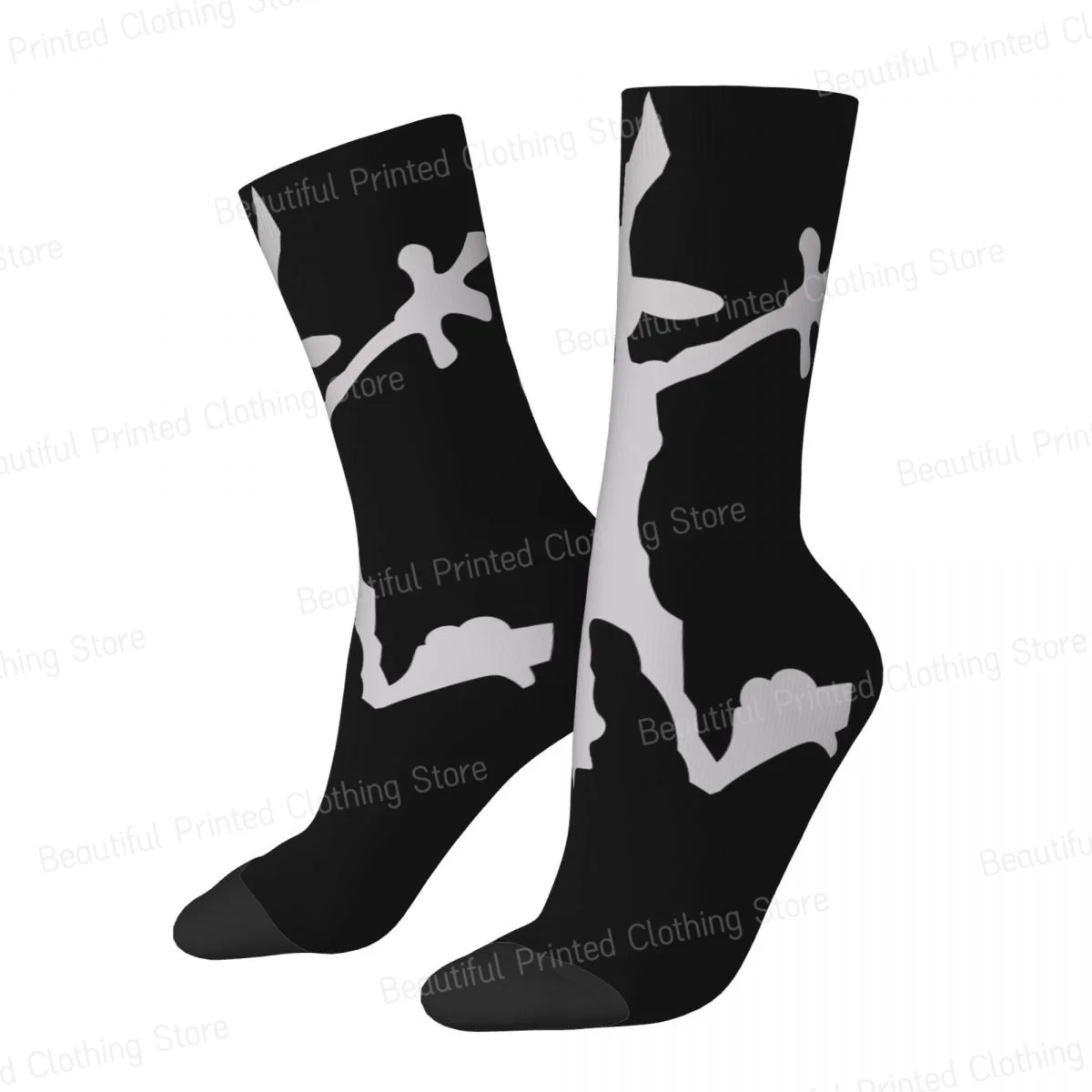 Coyote Hole Classic Wile E Coyote Cartoon Unisex Four Seasons Socks Outdoor Happy Crew Socks Street Style Crazy Sock