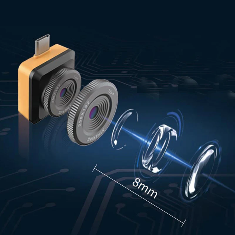 InfiRay T2L/T2S + kamera na podczerwień focsable 256x192 25Hz PCB diagnostyka usterek wykrywania kamera termowizyjna naprawczych dla Androida i