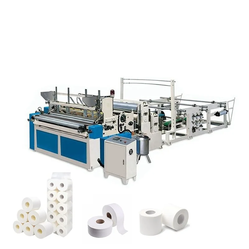 Henan YuGong Fully Automatic 1880mm Toilet Tissue Paper Rewinding Machine Toilet  Paper Making Machine