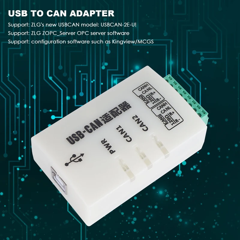 

Анализатор CAN-шины Анализатор CANOpenJ1939 USBCAN-2A Адаптер USB-CAN Двухходовой Совместимый ZLG