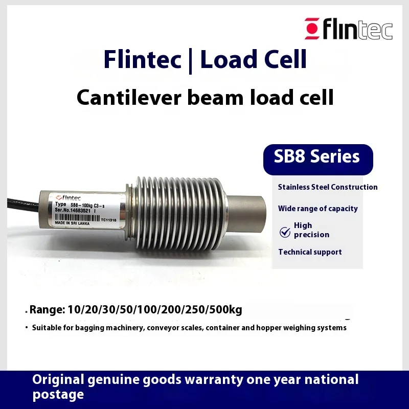 Flintech bellows load cell SB8- 10/20/50/100/200/250/500KG stainless steel