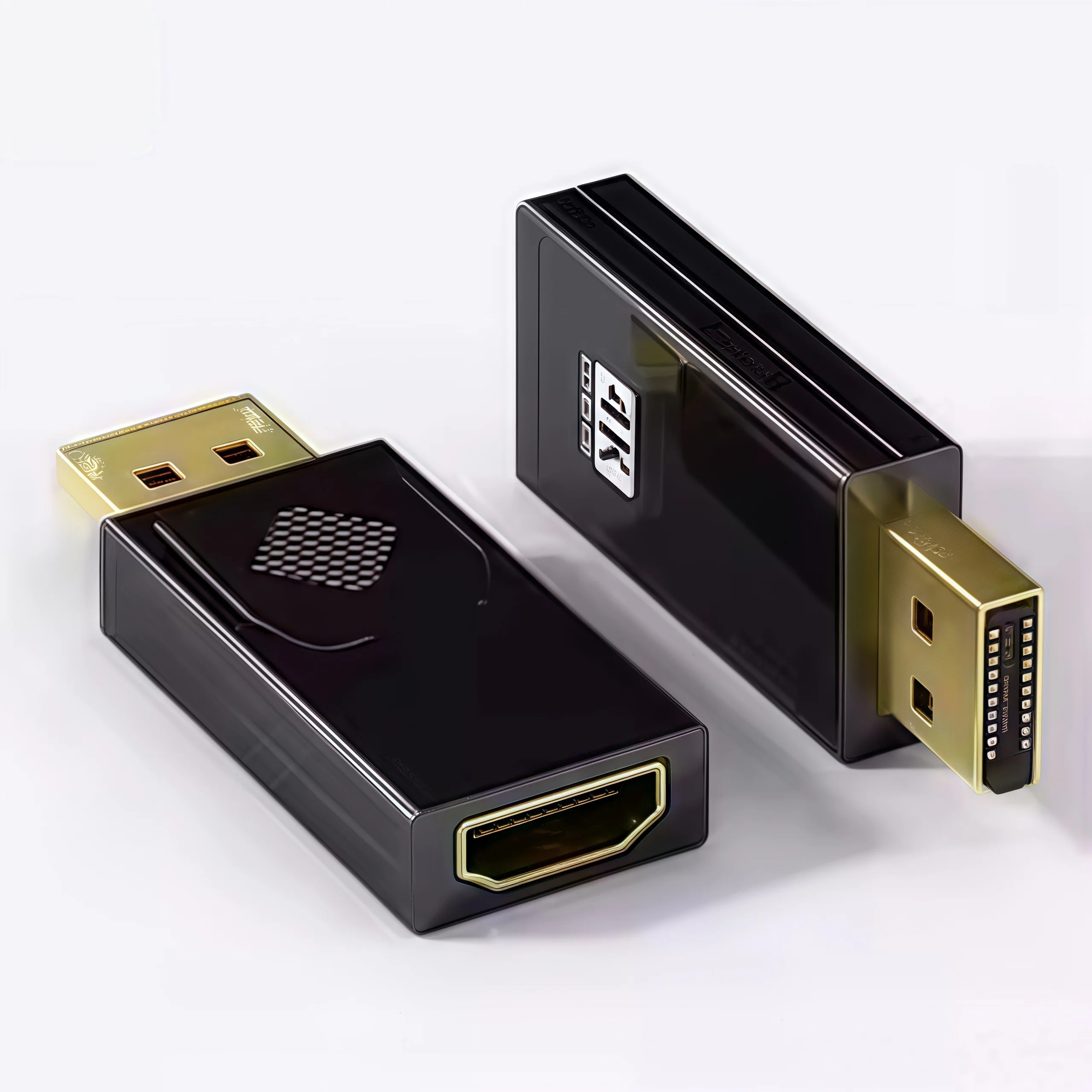 DisplayPort to HDMI Adapter 4K, DP to HDMI-Compatible Converter for PC & Laptop – Supports Ultra HD Video/Audio image 4