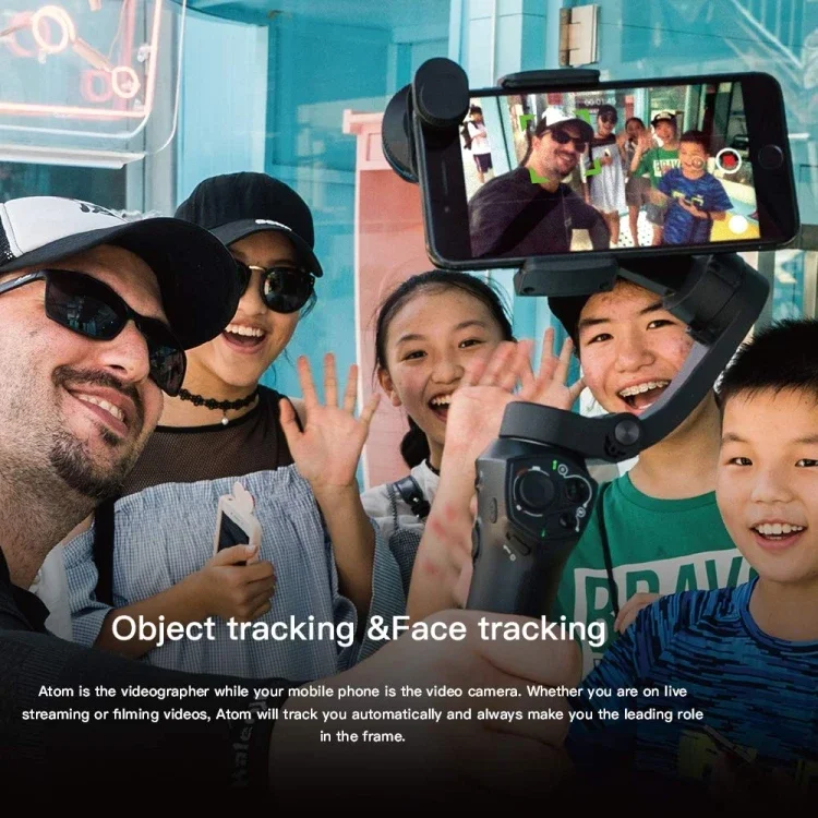 Snoppa Atom 3-Axis Foldable Pocket Sized Handheld Gimbal Stabilizer For GoPro Hero 4 5 6 IPhone Smartphone