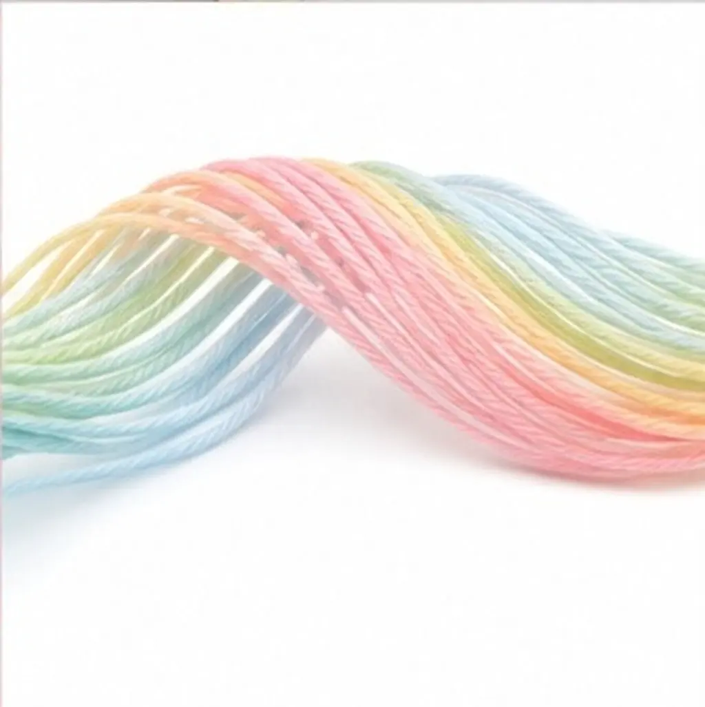 Gradient Cotton Yarn Roll for Hand Knitting Crochet DIY Crafts Comfortable Flexible Sewing Yarn Home Decor Pillowcase Blanket
