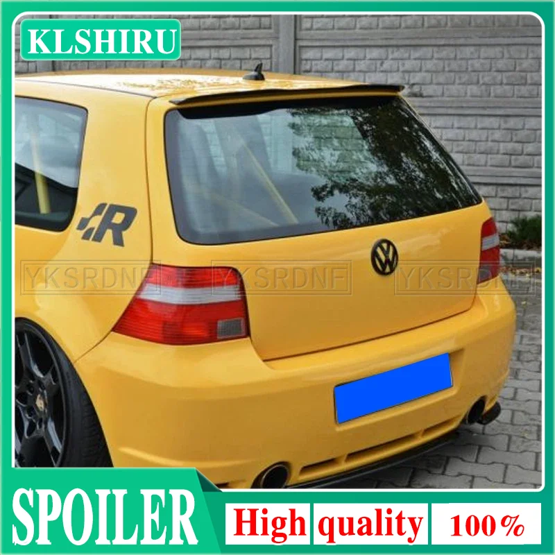 Rear Roof Lip Spoiler For 1999-2006 VW Golf 4 MK4 R32 Hatchback Spoiler ABS Plastic Gloosy Black Car Tail Wing Decoration