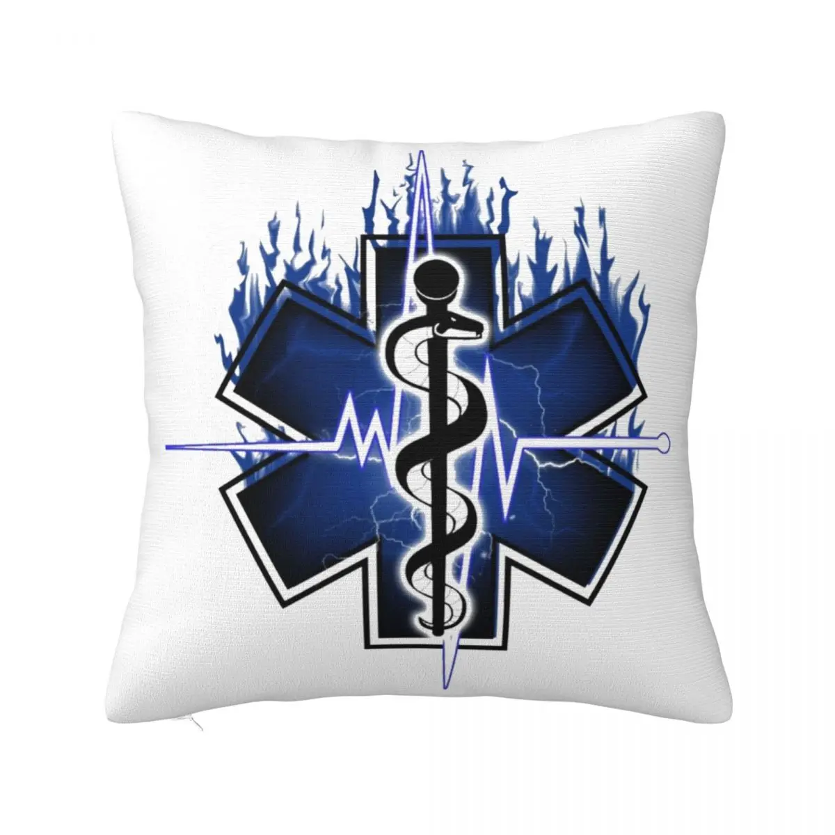 

Star Of Life Pillowcase Soft Polyester Cushion Cover Decorations Paramedic Medic Pillow Case Cover Home Drop Shipping 45X45cm