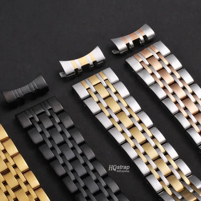 Solid Stainless Steel Band 18mm 20mm 22mm Universal Smartwatch Replacement Strap Bracelet Men Business Watchband Belt image 3