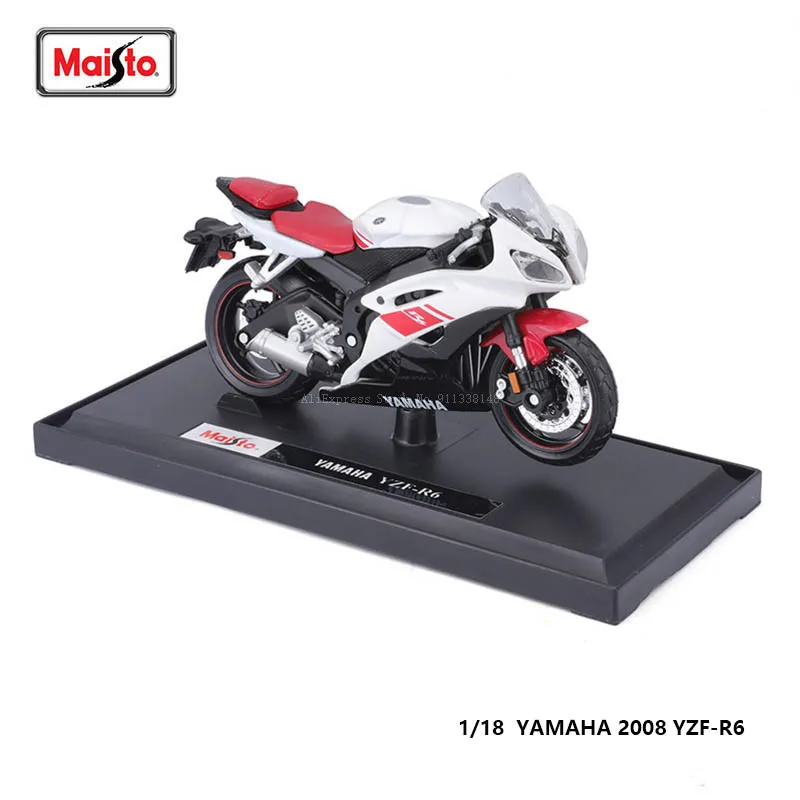 Maisto 1:18 yamaha 2008 YZF-R6 genuine motorcycle static model die cast car collectible gift toy juguetes toy car