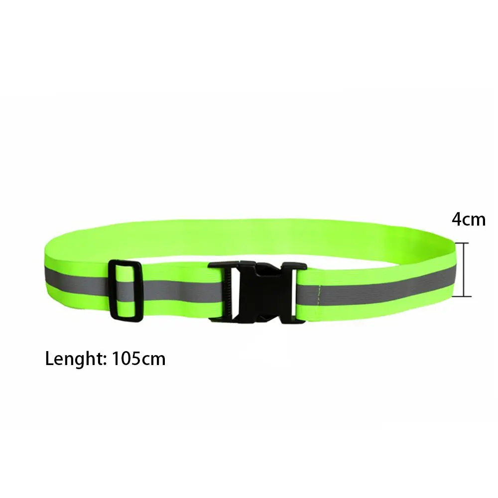 Reflective Belt Adjustable Waist Strap High Visibility Safety Reflective Gear Belt Reflective for Cycling Dog Walking Running