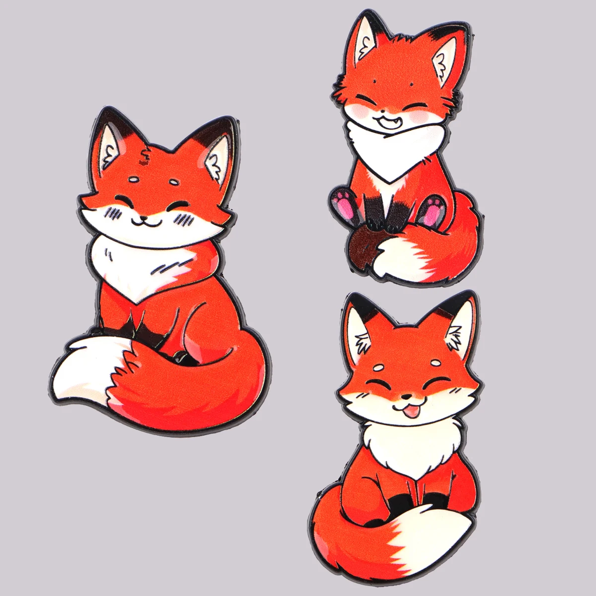 Niedliche Fuchs-Emaille-Anstecknadeln, Anstecknadeln für Rucksäcke, Cartoon-Tier-Broschen für Damen, Modeschmuck, Accessoires, Geschenk für Freunde
