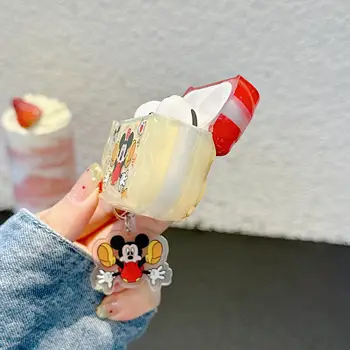 Populärt Disney-tecknat Musse Pigg och Mimmi Pigg i parstil hörlursfodral till Airpods 1.2.3.4.Pro2 med hänge, snyggt fodral 10 best sales Mickey airpods - №9