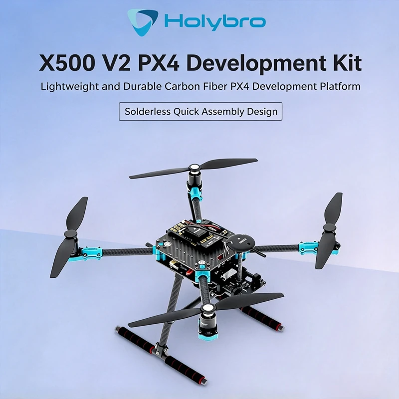 Holybro X500 V2 PX4 Development Kit, Pixhawk 6C / 6X Flight Controller Optional, 433/915MHz SiK Telemetry Radio Selectable