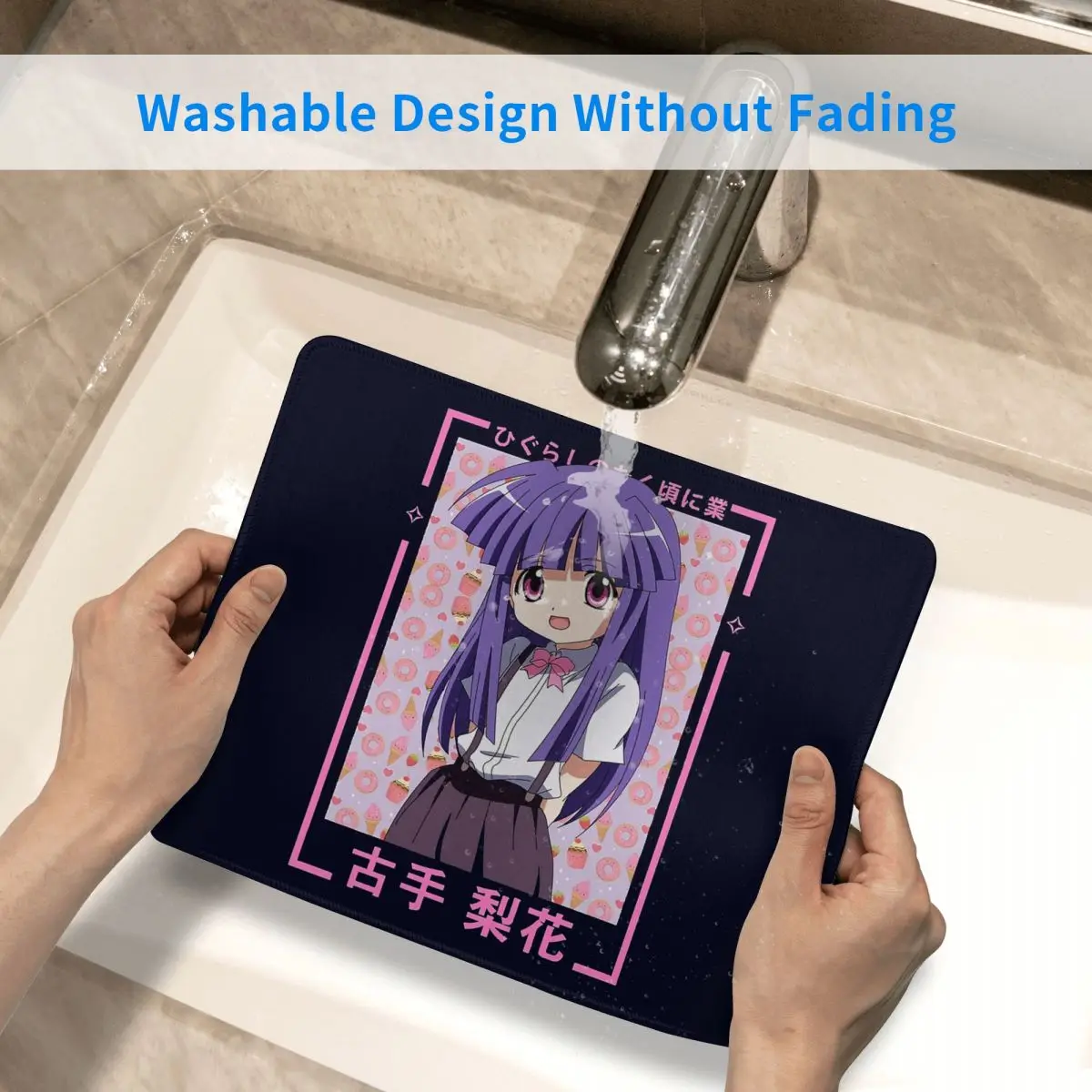Higurashi No Naku Koro Ni Mouse Pad لوحة مفاتيح الكمبيوتر ماوس حصيرة ألعاب الكمبيوتر المحمول حصيرة مكتبية ملحقات المكتب مفارش الطاولة