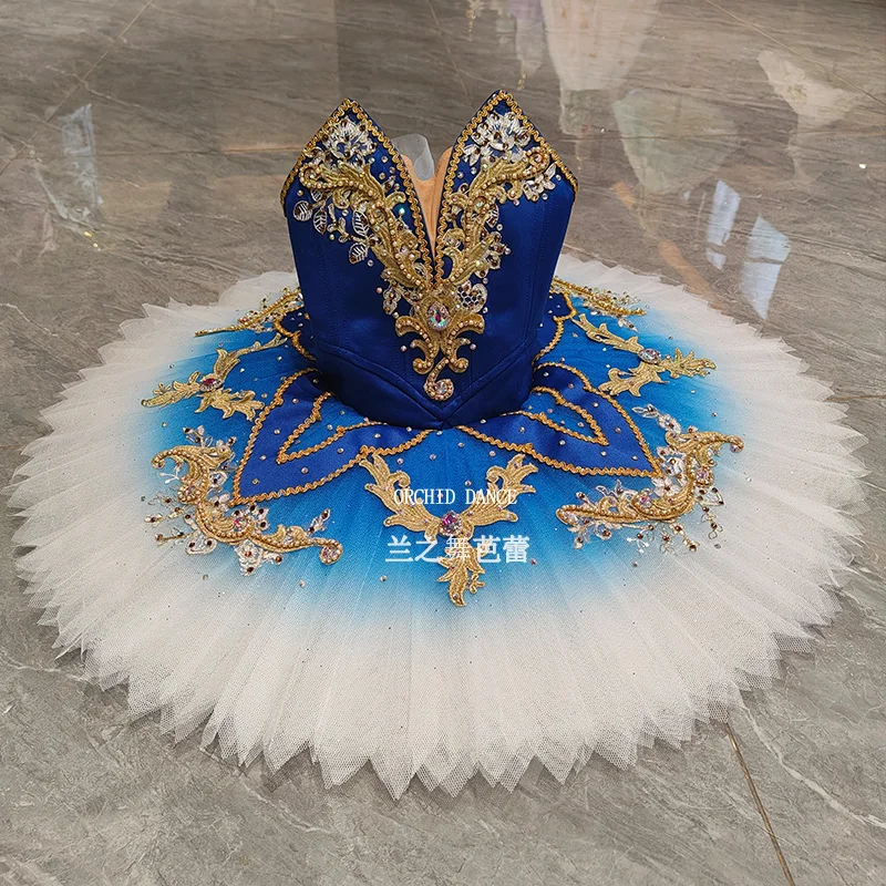 BT250649 taille personnalisée professionnelle couleur personnalisée enfants filles femmes adultes bleu Ballet Tutu Costumes