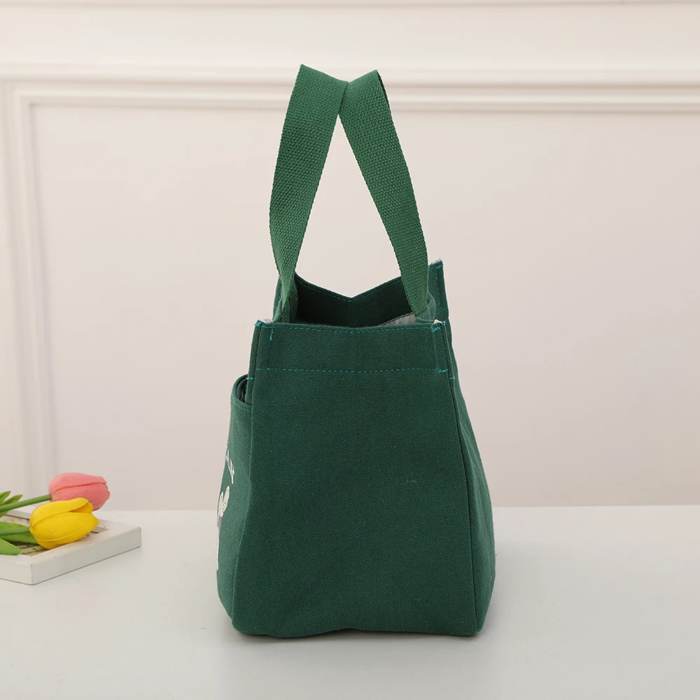 New cartoon-style cute canvas bag - perfect for moms, handbags for lunchboxes, and handbags for office workers