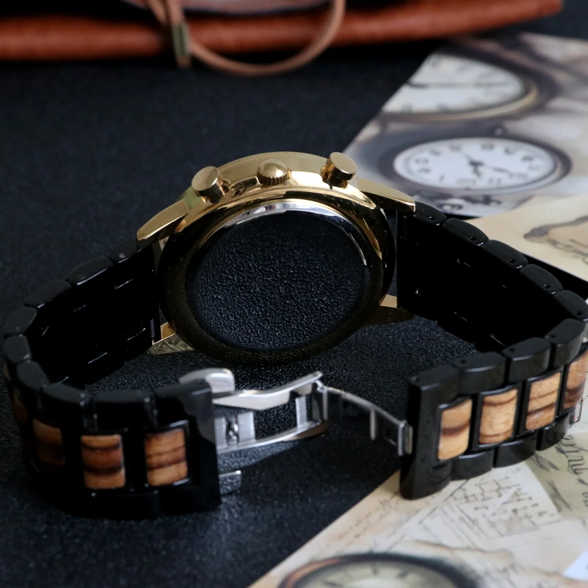 Wood Watch for Men Luxury Watch Unique Designs Timepieces Chronograph Ckock Men\'s Wooden Wrist Wacthes Gift Drop Shipping