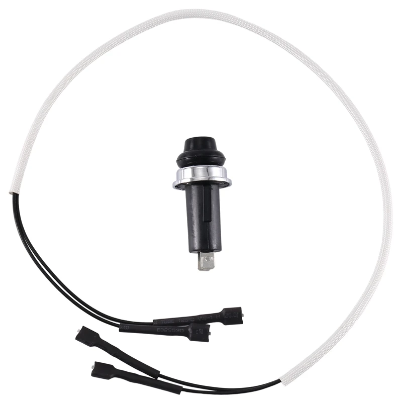 Botão eletrônico preto Igniter, 69871 Substituição, Compatível com Spirit Grills, Front Mount Control Knobs