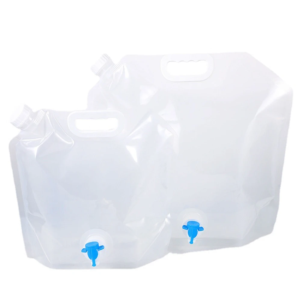 5/10l Portable Folding Water Bags Large Capacity Outdoor Travel Camping Water Container Water Storage Bucket