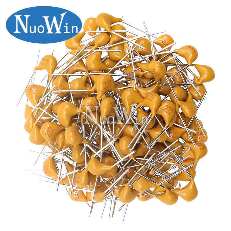 1000PCS MLCC Monolithic Ceramic Capacitor 50V 10PF 22PF 100PF 1NF 2.2NF 4.7NF 10NF 22NF 100NF 0.1UF 1UF 2.2UF 10UF P=5.08mm