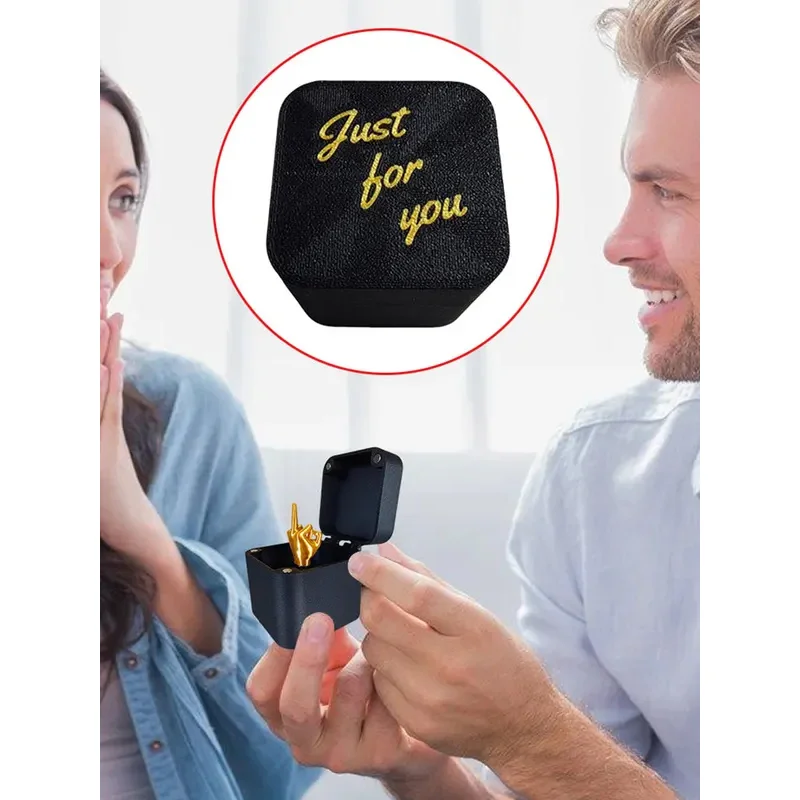 Dito medio in una scatola Divertente scatola per dito medio Scatola a sorpresa per dito medio Regalo di scherzo divertente di Natale